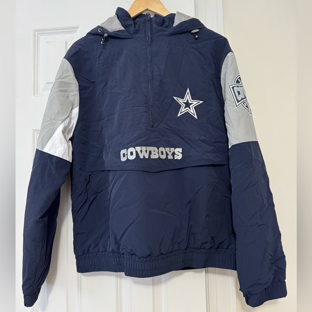 Navy and Gray Cowboys Jacket
